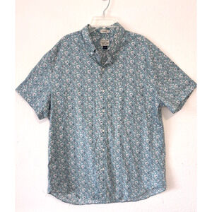J Crew Shirt Mens Large Secret Wash Classic Stretch Floral Vacation Beach Resort